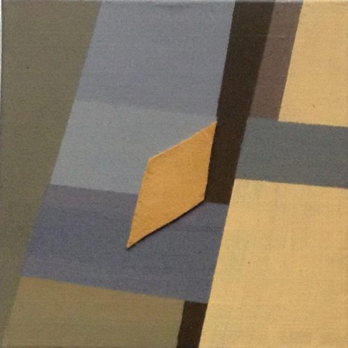 Compositie 2018 - acrcollage, doek, 25 x 25 cm, 2018