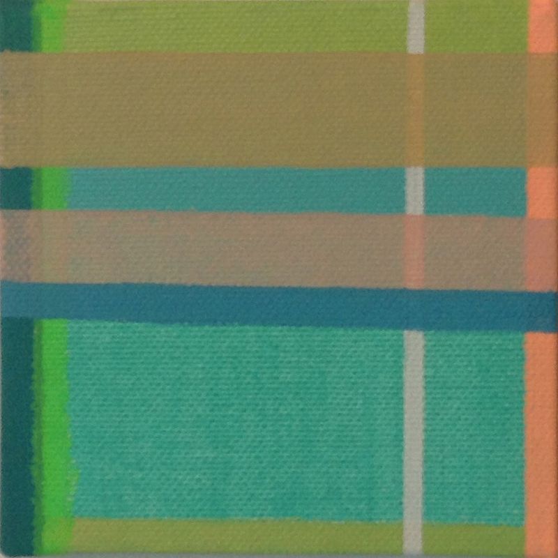 klein doek, 2015 (acryl op linnen, 10 x10 cm)