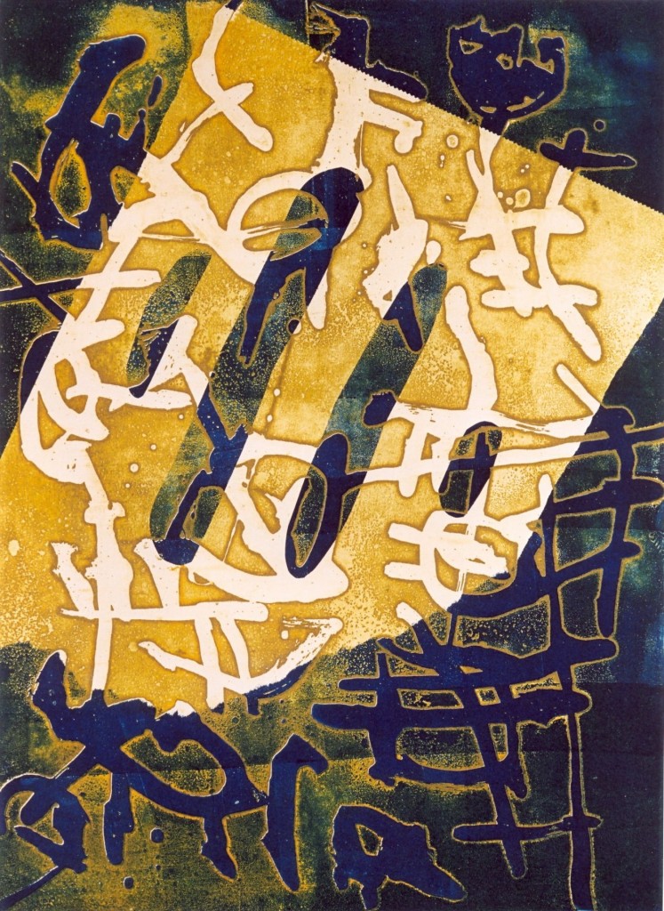 Opening, 2002 (aquatint mono-print, 52 x 42 cm)