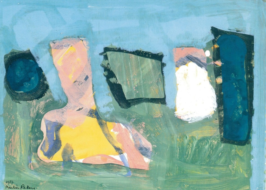 Verstild moment, 1987 (gouache, 30 x 40 cm)