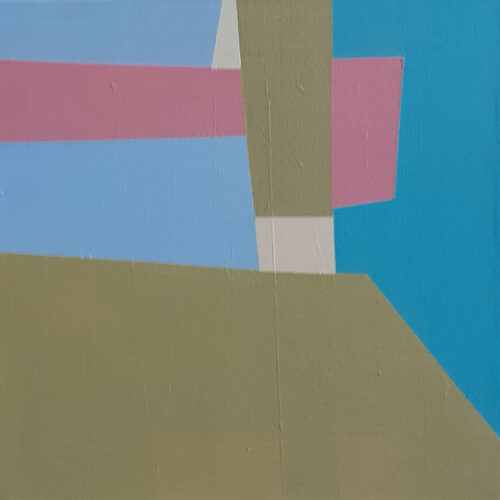 Compositie nr. 088, acryl op doek, 30x30 cm (2021)