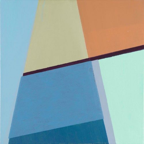 Compositie nr. 15, acryl op linnen, 40 x 40 cm (2019)