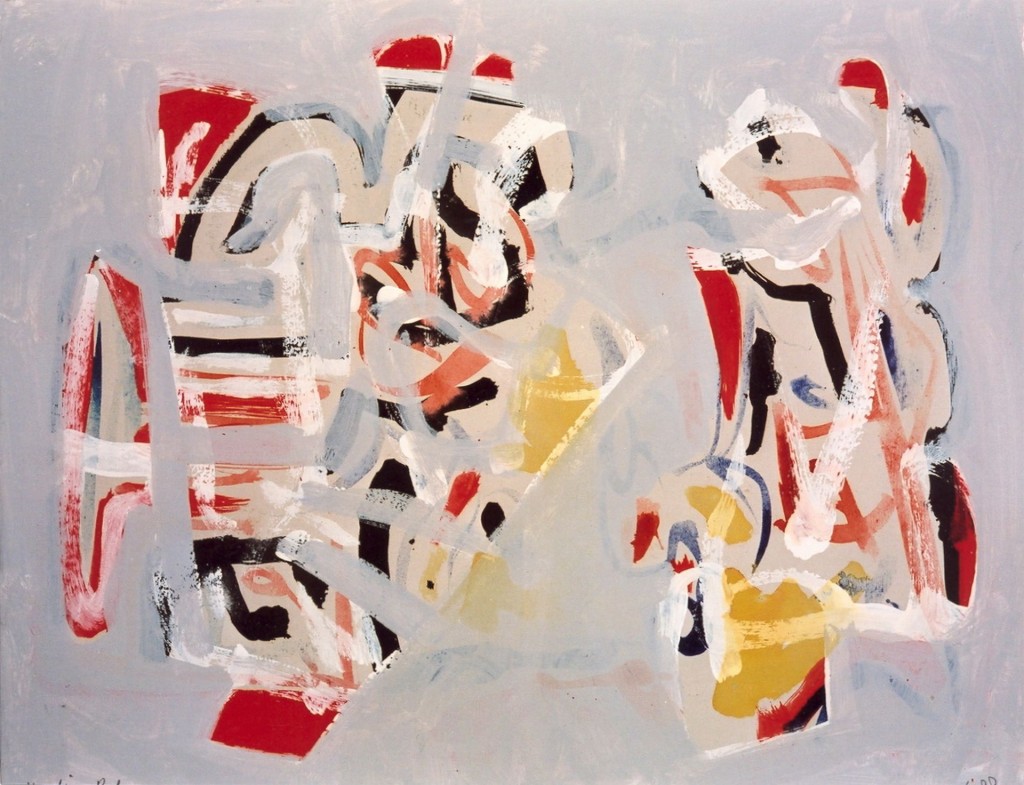 Aandacht, 1988-02 (gemengde techniek op papier, 42 x 52 cm)