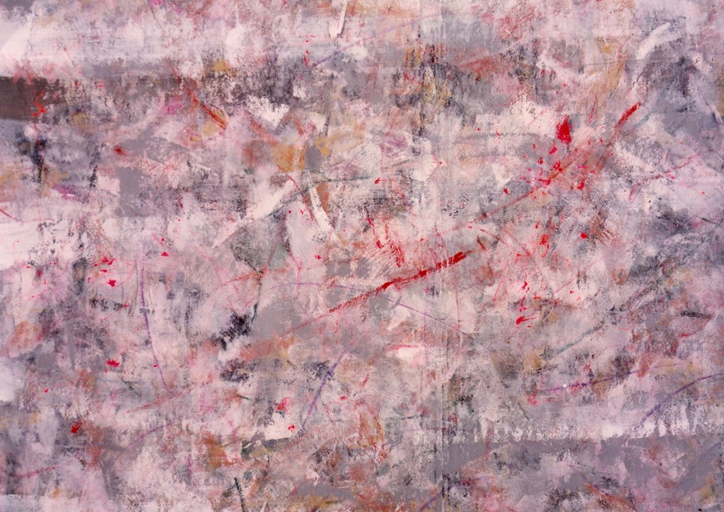 zonder titel, 1980-01 (acryl op papier, 131 x 93 cm)