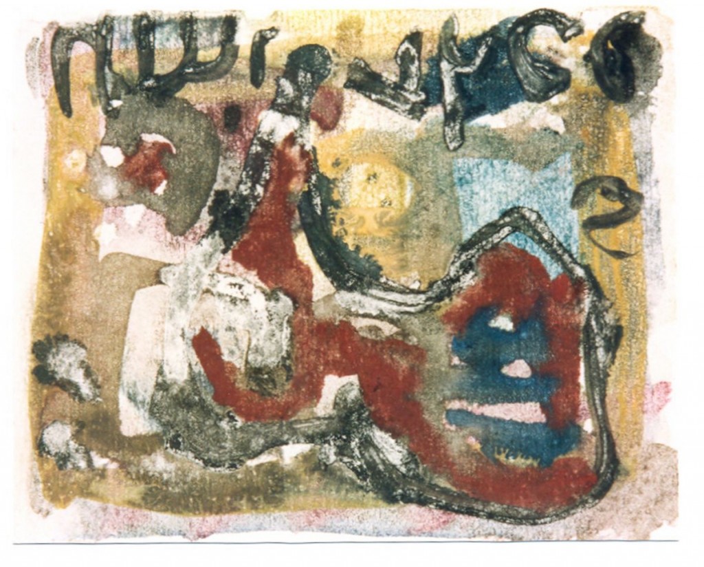 zonder titel, 2000-01 (monoprint, 12 x 15,5 cm)