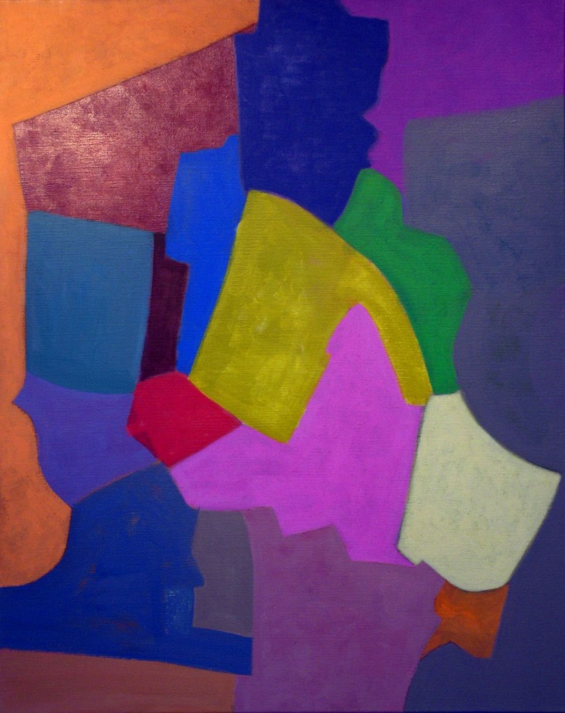 Compositie, 2006-09 (acrylverf op linnen, 100 x 70 cm)